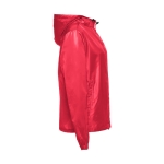 Unisex polyester windbreaker jacket, 65 g/m2 red colour third view