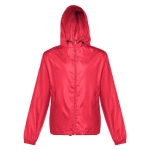 Unisex polyester windbreaker jacket, 65 g/m2 red colour fourth view