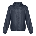 Unisex polyester windbreaker jacket, 65 g/m2 navy-blue colour