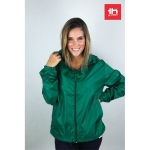 Unisex polyester windbreaker jacket, 65 g/m2 dark green colour