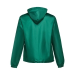 Unisex polyester windbreaker jacket, 65 g/m2 dark green colour second view