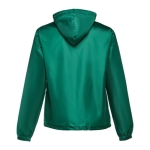 Unisex polyester windbreaker jacket, 65 g/m2 dark green colour