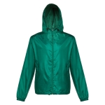 Unisex polyester windbreaker jacket, 65 g/m2 dark green colour fourth view