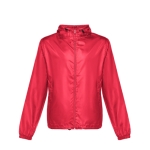 Kid's windproof polyester jackets, 65 g/m2 red colour