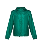 Kid's windproof polyester jackets, 65 g/m2 dark green colour