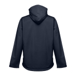 Softshell polyester jacket with hood, 280 g/m2, THC Zagreb navy-blue colour second view