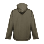 Softshell polyester jacket with hood, 280 g/m2, THC Zagreb military green colour second view