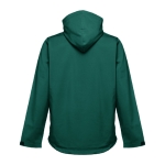 Softshell polyester jacket with hood, 280 g/m2, THC Zagreb dark green colour second view