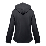 Women's polyester softshell jacket, 280 g/m2, THC Zagreb black colour