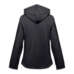 Women's polyester softshell jacket, 280 g/m2, THC Zagreb black colour