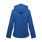 Women's polyester softshell jacket, 280 g/m2, THC Zagreb blue colour second view