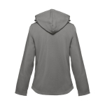 Women's polyester softshell jacket, 280 g/m2, THC Zagreb grey colour second view