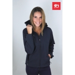 Women's polyester softshell jacket, 280 g/m2, THC Zagreb navy-blue colour