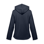 Women's polyester softshell jacket, 280 g/m2, THC Zagreb navy-blue colour second view