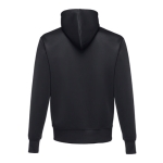 Hooded polyester jacket, 280 g/m2, THC Skopje black colour