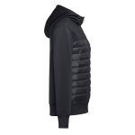 Hooded polyester jacket, 280 g/m2, THC Skopje black colour