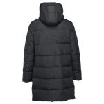 Padded unisex polyester parka, THC Brussels black colour second view