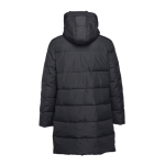 Padded unisex polyester parka, THC Brussels black colour