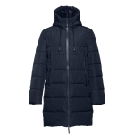 Padded unisex polyester parka, THC Brussels navy-blue colour