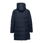 Padded unisex polyester parka, THC Brussels navy-blue colour