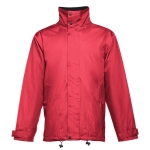 Waterproof padded coat made of polyester, THC Liubliana red colour