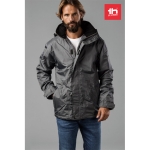 Waterproof padded coat made of polyester, THC Liubliana grey colour