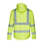 High-visibility jacket with hood, 320 g/m2, THC Zagreb Work neon yellow colour second view