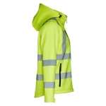 High-visibility jacket with hood, 320 g/m2, THC Zagreb Work neon yellow colour