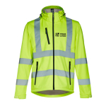 High-visibility jacket with hood, 320 g/m2, THC Zagreb Work main view