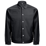 Work jacket made of cotton, 240 g/m2, THC Bratislava black colour first view