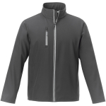 Softshell jackets made of polyester, 250 g/m², Elevate Essentials dark grey colour