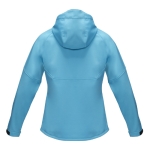 Recycled waterproof jacket for women made of rPET, 280 g/m², Elevate NXT light blue colour