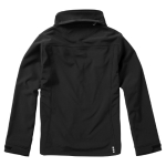 Waterproof polyester softshell jacket 300 g/m², Elevate Life black colour