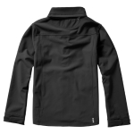 Waterproof polyester softshell jacket 300 g/m², Elevate Life dark grey colour