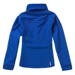 Women's hooded polyester softshell jacket 300 g/m², Elevate Life blue colour