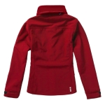 Women's hooded polyester softshell jacket 300 g/m², Elevate Life red colour