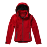 Women's hooded polyester softshell jacket 300 g/m², Elevate Life