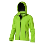 Women's hooded polyester softshell jacket 300 g/m², Elevate Life