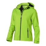 Women's hooded polyester softshell jacket 300 g/m², Elevate Life