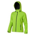 Women's hooded polyester softshell jacket 300 g/m², Elevate Life