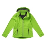 Women's hooded polyester softshell jacket 300 g/m², Elevate Life