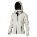 Women's hooded polyester softshell jacket 300 g/m², Elevate Life