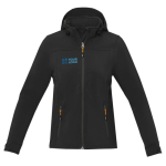 Women's hooded polyester softshell jacket 300 g/m², Elevate Life