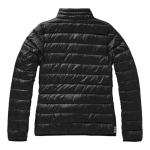 Women's down and nylon 20T jacket, 115 g/m², Elevate Life black colour