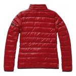 Women's down and nylon 20T jacket, 115 g/m², Elevate Life red colour