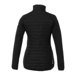 Women's bicolor jacket made of polyester, 380T, Elevate Life black colour