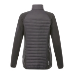 Women's bicolor jacket made of polyester, 380T, Elevate Life dark grey colour