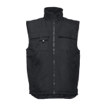 Polyester Oxford vest, 170 g/m2, THC Stockholm black colour first view