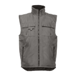 Polyester Oxford vest, 170 g/m2, THC Stockholm dark grey colour first view