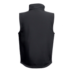 Softshell polyester and elastane gilet, 280 g/m2, THC Baku black colour